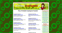 Desktop Screenshot of cryptoquote-cryptogram-puzzles.com